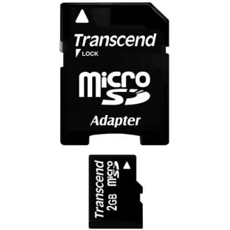 Card MicroSD TRANSCEND 2GB + adaptor