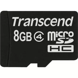Card MicroSDHC TRANSCEND 8GB Clasa 4, fără adaptor