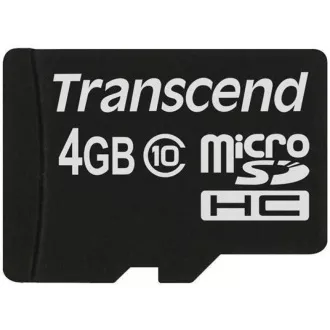 Card MicroSDHC TRANSCEND 4GB Clasa 10, fără adaptor Card MicroSDHC TRANSCEND 4GB Clasa 10, fără adaptor