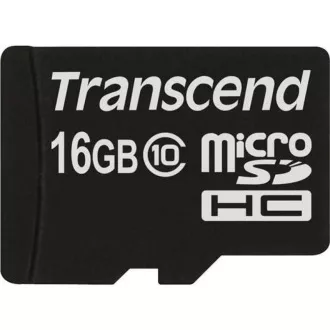 Card MicroSDHC TRANSCEND 16GB Clasa 10, fără adaptor Card MicroSDHC TRANSCEND 16GB Clasa 10, fără adaptor