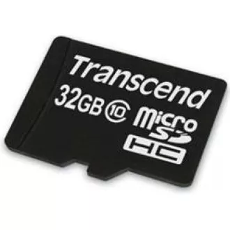 Card MicroSDHC TRANSCEND 32GB Clasa 10, fără adaptor