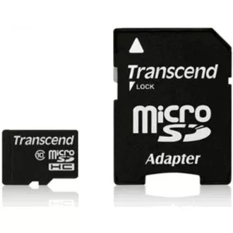 Card MicroSDHC TRANSCEND 16GB Clasa 10 + adaptor Card MicroSDHC TRANSCEND 16GB Clasa 10 + adaptor