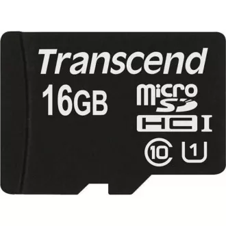 Card MicroSDHC TRANSCEND 16GB Premium, Clasa 10 UHS-I 300x, fără adaptor