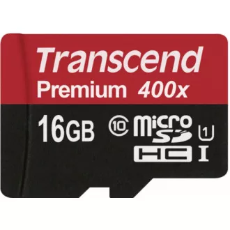 Card MicroSDHC TRANSCEND 16GB Premium, Clasa 10 UHS-I 300x, fără adaptor