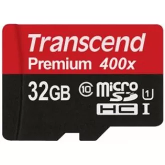 Card MicroSDHC TRANSCEND 32GB Premium, Clasa 10 UHS-I 300x, fără adaptor