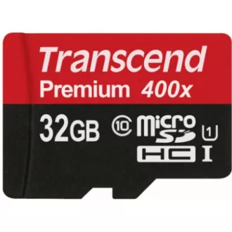 Card MicroSDHC TRANSCEND 32GB Premium, Clasa 10 UHS-I 300x, fără adaptor
