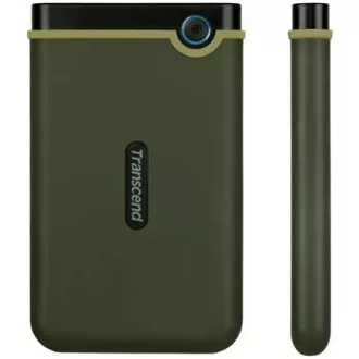 HDD extern TRANSCEND USB 3.0 StoreJet 25M3G, subțire, 1TB, negru (SATA, carcasă din cauciuc, anti-șoc)