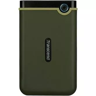 HDD extern TRANSCEND USB 3.0 StoreJet 25M3G, subțire, 2TB, negru (SATA, carcasă din cauciuc, anti-șoc)