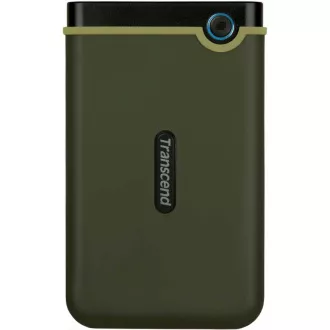 HDD extern TRANSCEND USB 3.0 StoreJet 25M3G, subțire, 2TB, negru (SATA, carcasă din cauciuc, anti-șoc)