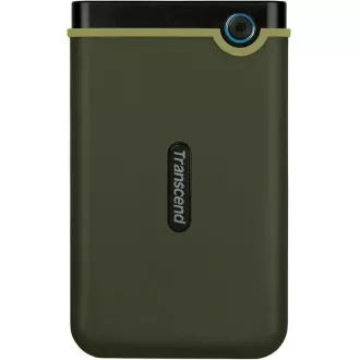 HDD extern TRANSCEND USB 3.0 StoreJet 25M3G, subțire, 2TB, negru (SATA, carcasă din cauciuc, anti-șoc)