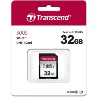 Card SDHC TRANSCEND 32GB 300S, UHS-I U1 (R: 95 / W: 45 MB / s)