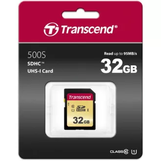 Card SDHC TRANSCEND 32GB 500S, UHS-I U1 (R: 95 / W: 60 MB / s) Card SDHC TRANSCEND 32GB 500S, UHS-I U1 (R: 95 / W: 60 MB / s)