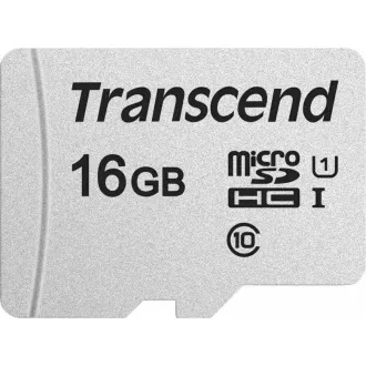 Card MicroSDHC TRANSCEND 16GB 300S, UHS-I U1 + adaptor