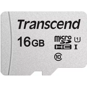 Card MicroSDHC TRANSCEND 16GB 300S, UHS-I U1 + adaptor