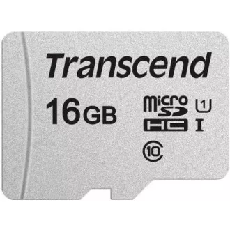 Card MicroSDHC TRANSCEND 16GB 300S, UHS-I U1 + adaptor