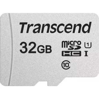 Card MicroSDHC TRANSCEND 32GB 300S, UHS-I U1 + adaptor