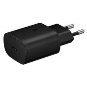 Încărcător de călătorie Samsung EP-TA800EBE, PD, Încărcare rapidă, USB-C, 25 W, negru, (vrac)