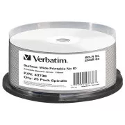 VERBATIM BD-R (pachet de 25) Blu-Ray / spindle / 6x / 25GB / Imprimabil / Fără ID
