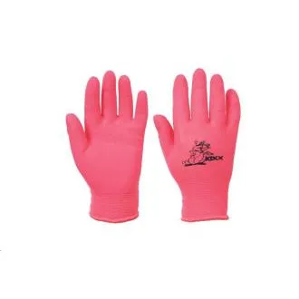 Mănuși de nailon LOLLIPOP. latex. roz 4 Mănuși de nailon LOLLIPOP. latex. roz 4