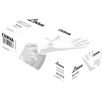 Mănuși LOON din latex cu un singur strat, acoperite cu pulbere, 100 buc - M