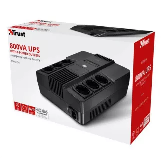TRUST Maxxon 800VA UPS cu 6 prize standard de perete TRUST Maxxon 800VA UPS cu 6 prize standard de perete