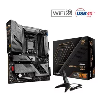 Placă video ASRock MB Sc AM5 X870E TAICHI LITE, AMD X870, 4xDDR5, 1xHDMI, 2xUSB4, Wi-Fi