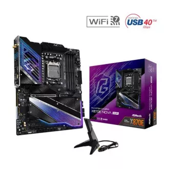 Placă de bază ASRock MB Sc AM5 X870E NOVA WIFI, AMD X870, 4xDDR5, 1xHDMI, 2xUSB4, WI-FI Placă de bază ASRock MB Sc AM5 X870E NOVA WIFI, AMD X870, 4xDDR5, 1xHDMI, 2xUSB4, WI-FI