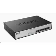 D-Link DGS-1008MP Comutator Gigabit PoE cu 8 porturi, 8x gigabit PoE RJ45, buget PoE 140W