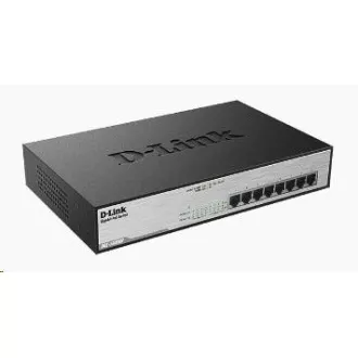D-Link DGS-1008MP Comutator Gigabit PoE cu 8 porturi, 8x gigabit PoE RJ45, buget PoE 140W