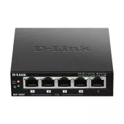D-Link DES-1005P B1 Comutator de birou cu 5 porturi 10/100 PoE, 4x PoE , 60W pentru PoE