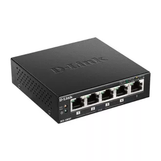 D-Link DES-1005P B1 Comutator de birou cu 5 porturi 10/100 PoE, 4x PoE , 60W pentru PoE