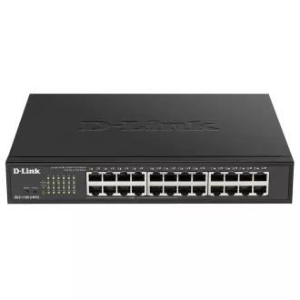 D-Link DGS-1100-24PV2 Comutator gestionat inteligent Gigabit PoE cu 24 de porturi, 12x PoE, buget PoE 100W, fără ventilator D-Link DGS-1100-24PV2 Comutator gestionat inteligent Gigabit PoE cu 24 de porturi, 12x PoE, buget PoE 100W, fără ventilator
