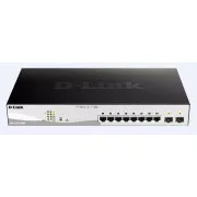 D-Link DGS-1210-10MP Comutator Gigabit Smart  PoE cu 10 porturi, 8x GbE PoE , 2x SFP, PoE 130W, fără ventilator