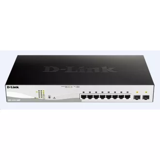 D-Link DGS-1210-10MP Comutator Gigabit Smart  PoE cu 10 porturi, 8x GbE PoE , 2x SFP, PoE 130W, fără ventilator