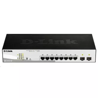 Comutator D-Link DGS-1210-10P 10 porturi Gigabit Smart PoE, 8x GbE PoE , 2x SFP, PoE 65W, fără ventilator Comutator D-Link DGS-1210-10P 10 porturi Gigabit Smart PoE, 8x GbE PoE , 2x SFP, PoE 65W, fără ventilator