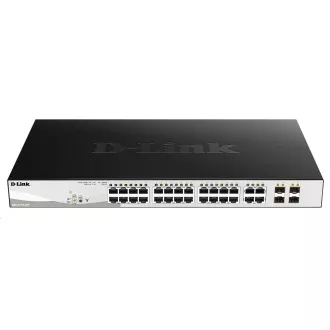Comutator D-Link DGS-1210-28P 28-port Gigabit Smart  PoE Switch, 24x GbE PoE , 4x RJ45/SFP, PoE 193W