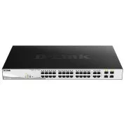 Comutator D-Link DGS-1210-28MP 28-port Gigabit Smart  PoE, 24x GbE PoE , 4x RJ45/SFP, PoE 370W