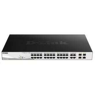 Comutator D-Link DGS-1210-28MP 28-port Gigabit Smart  PoE, 24x GbE PoE , 4x RJ45/SFP, PoE 370W
