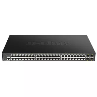 D-Link DGS-1250-52XMP Comutator Gigabit Smart PoE cu 52 de porturi, 48x GbE PoE , 4x SFP , PoE 370W