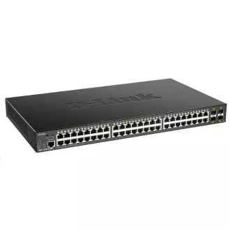 D-Link DGS-1250-52XMP Comutator Gigabit Smart PoE cu 52 de porturi, 48x GbE PoE , 4x SFP , PoE 370W