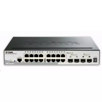 D-Link DGS-1510-20 Comutator Gigabit SmartPro stivuibil cu 20 de porturi, 16x gigabit RJ45, 2x port 10G SFP , 2x port SFP