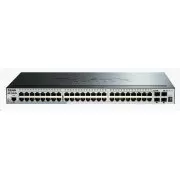 D-Link DGS-1510-52X Comutator gestionat inteligent stivuibil Gigabit cu 52 de porturi, 48x gigabit RJ45, 4x 10G SFP