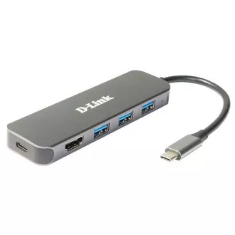 D-Link DUB-2333 USB-C Hub cu HDMI și 3x USB3.0, mini stație de andocare