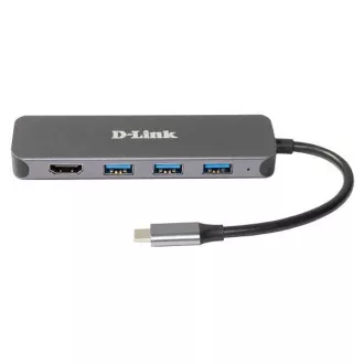D-Link DUB-2333 USB-C Hub cu HDMI și 3x USB3.0, mini stație de andocare