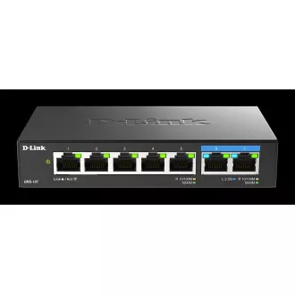 Comutator D-Link DMS-107/E cu 7 porturi Multi-Gigabit Unmanaged Switch