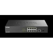 Switch PoE Gigabit cu 10 porturi D-Link DGS-1010MP/E