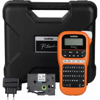 Imprimantă de etichete BROTHER PT-E110VP - 12mm, benzi TZe - marker - pentru electricieni - cu carcasă