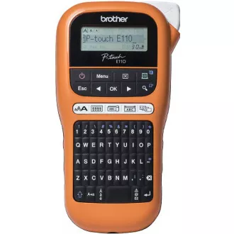 Imprimantă de etichete BROTHER PT-E110VP - 12mm, benzi TZe - marker - pentru electricieni - cu carcasă