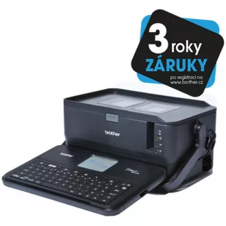 Imprimantă de etichete BROTHER PT-D800W - 36mm, benzi TZe, imprimantă cu afișaj color mare, WIFI, tastatură