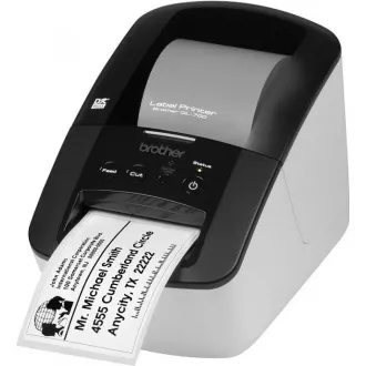 Imprimanta de etichete BROTHER QL-700 - 62mm, imprimare termica, USB, Imprimanta profesionala de etichete